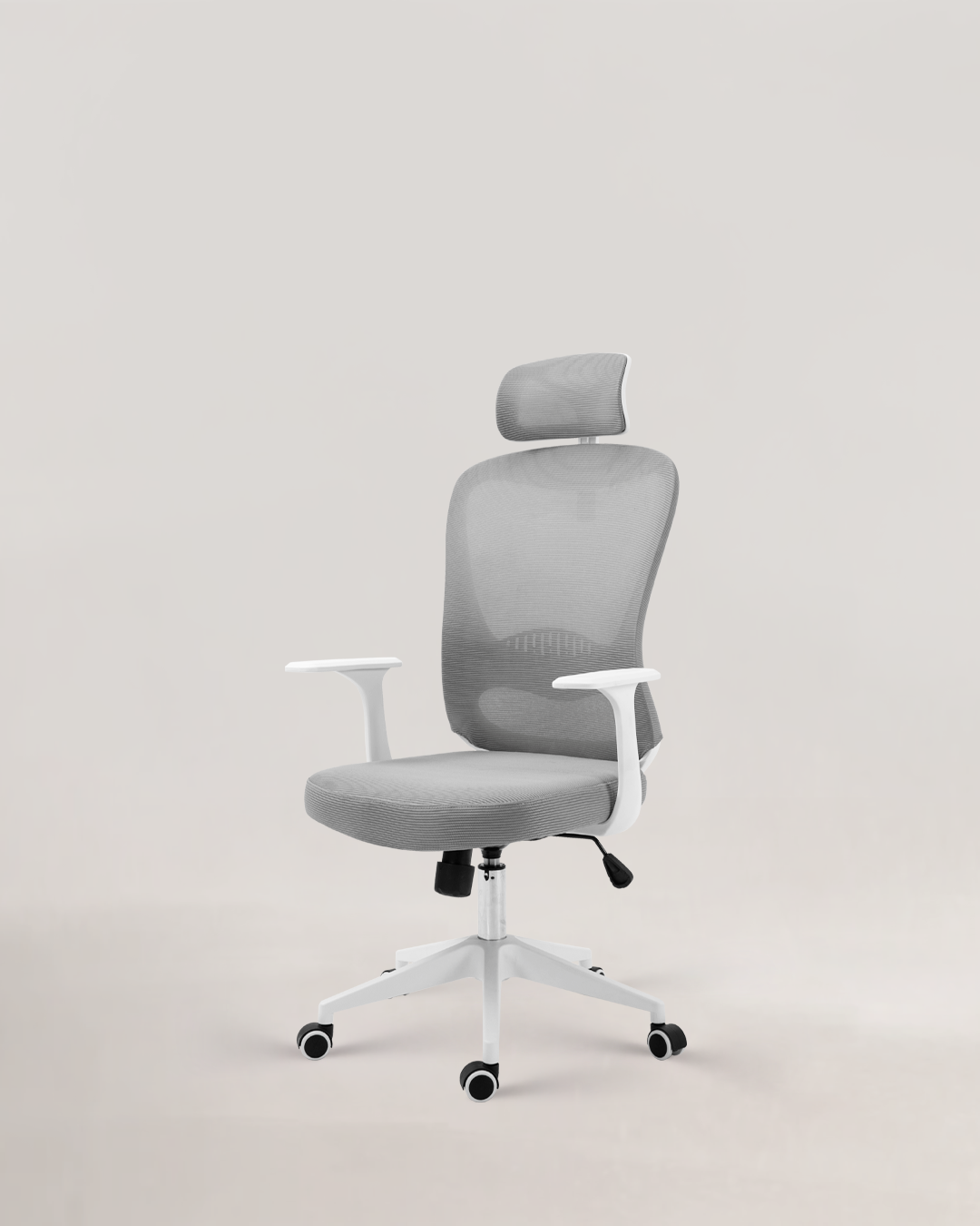 Silla de Oficina Aurora Blanco/Gris