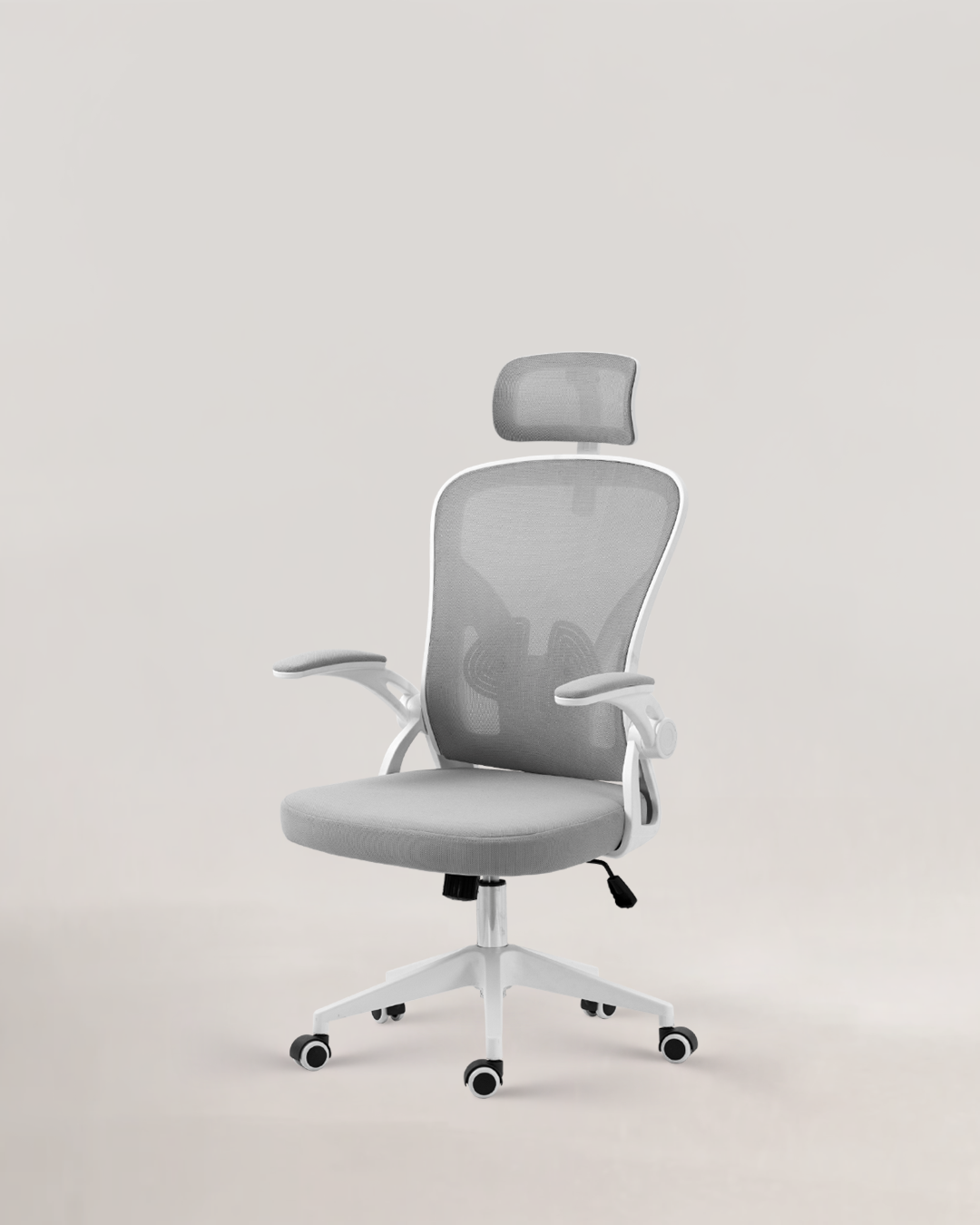 Silla de oficina Dike Blanco / Gris